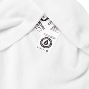 Image of shirt tag organic quality