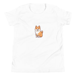 Graphic t-shirt of a friendly Shiba Inu dog