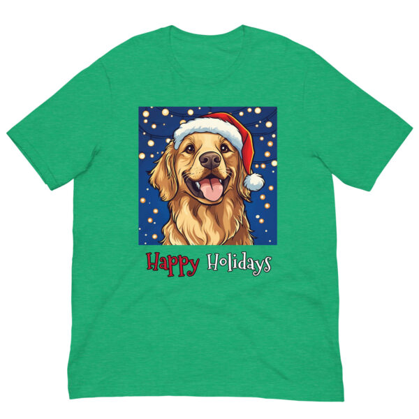 product image for a holiday t-shirt with a dog